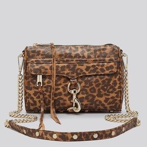 Rebecca Minkoff Crossbody LeopardPrint Mini Mac